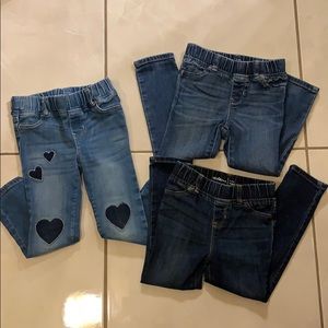 3 baby gap girls jeans
